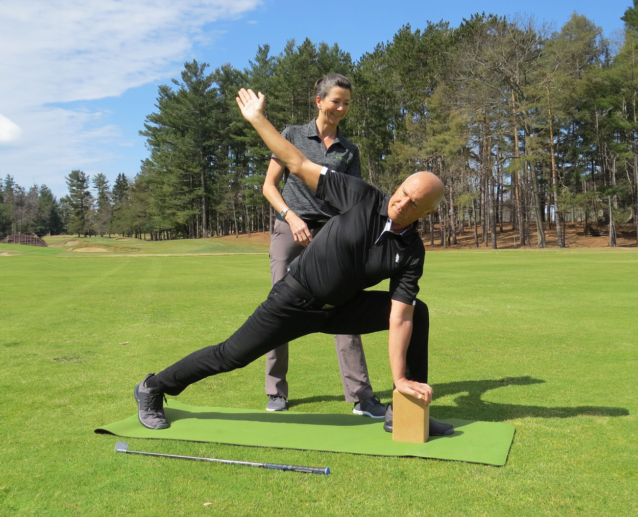 Private yoga for golf classes near Calgary, in Cochrane